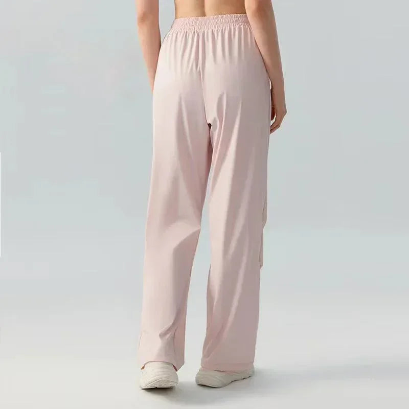 al yoga women's leggings Yoga Straight Leg Pants Loose Athletic Casual Quick Dry Fitness Pants