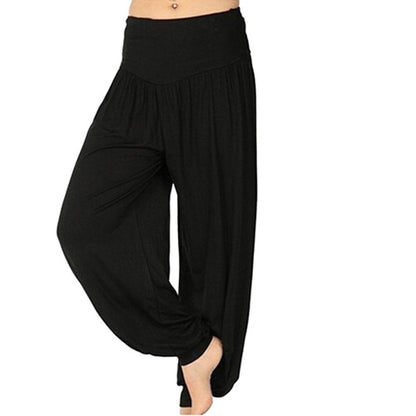 Women's Comfy Harem Yoga Loose Long Pants Belly Dance Boho Sports Wide Trousers Bloomers Dancewear Lady Sweatpants Harlan Pants