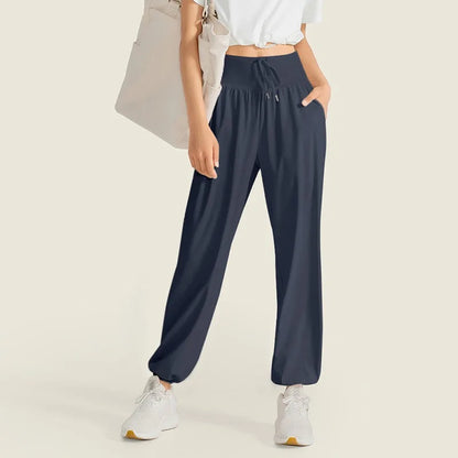 Women's Casual Loose Yoga Pants Dance Running Outdoor Sports Long Trousers Qui Dry Breathable Comfortable Sweatpants