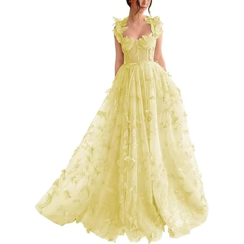 European and American Evening Dress for Women 2025 New Fashion Style Long Style Banquet Style Elegant Lace Beach Dress