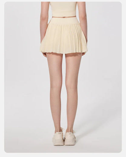 Skirts for women Naked Feel Anti-Bacterial Yoga Skirt Running Tennis Golf Workout Skirt with Built-in Shorts & Ruffle Hem