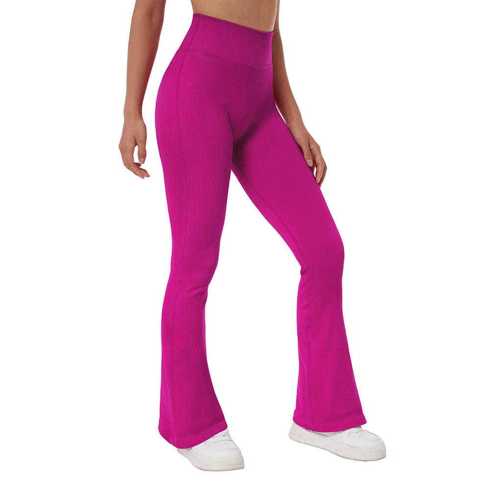 Yoga Leggings for Fitness  Women Casual Flare Pants High Waist Sports Workout Yoga Pants Gym Tights Flare Leggings Female