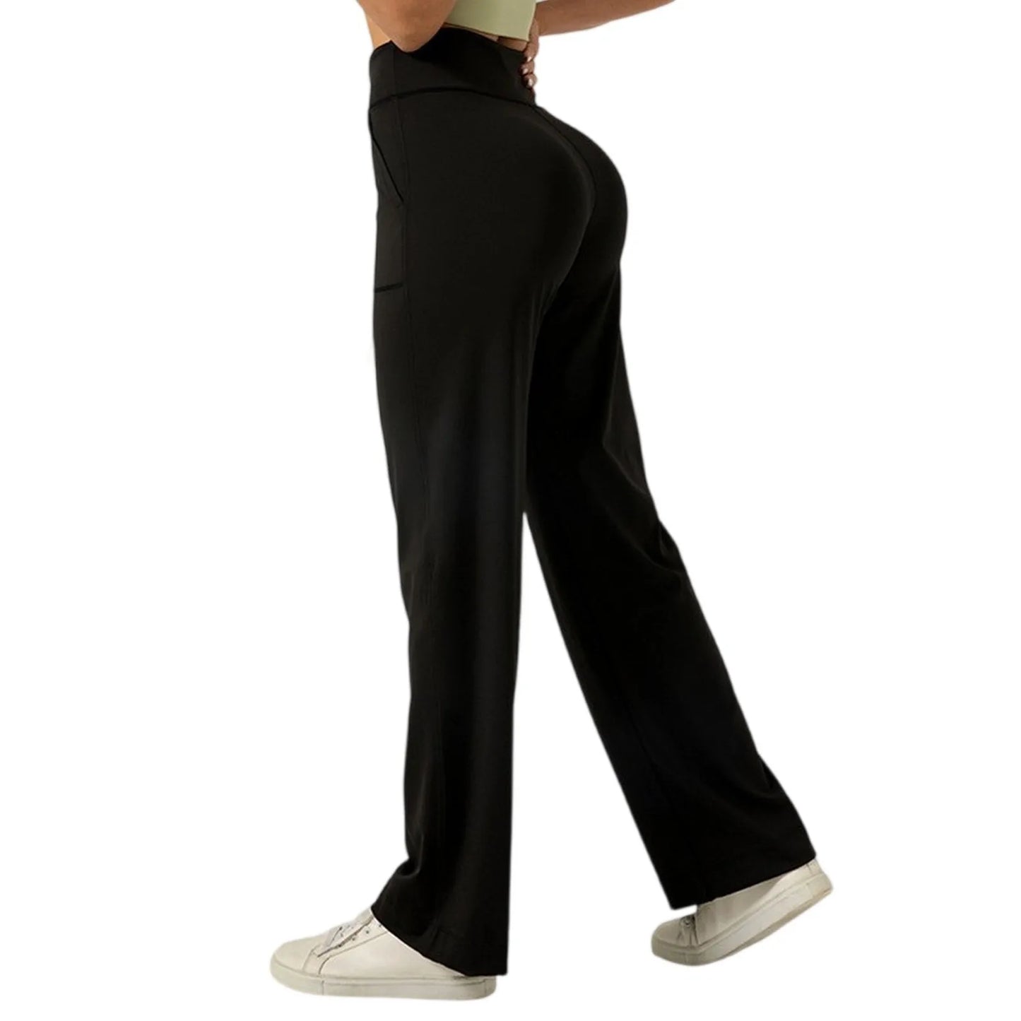 Womens Yoga Pants Wide Leg Pants With Pockets Casual Trousers Elastic Waist Sweatpants Pant for Women Women’s Pants Women’s Pant