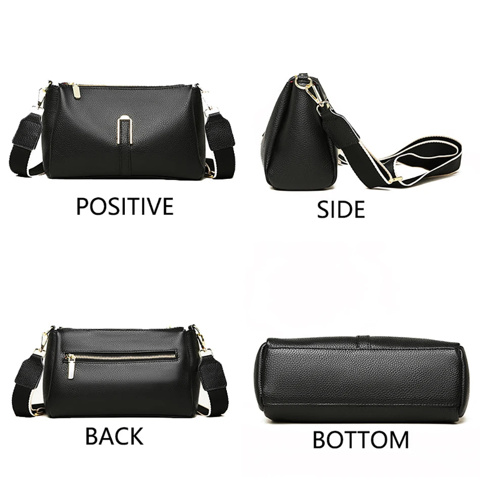 Women's Bag Handbag Fashion Female Messenger Phone Bag 2024 Luxury Cow Leather Women Shoulder Crossbody Bag