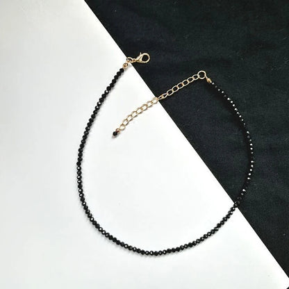 Fashion Brand Simple Black Beads Short Necklace Female Jewelry Women Choker s Bijoux Femme Ladies Party  2024