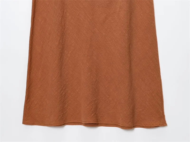 Women's Skirt New Fall 2025 Solid Color Drawstring Design Skirt Skirt Casual Fashion Personality Versatile