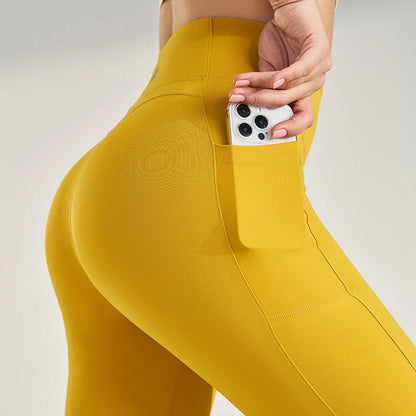 Women's High Waist Yoga Pants Peach Butt Stretch Leggings Outdoor Quick Dry Sweatpants Running Fitness No Trace Pants