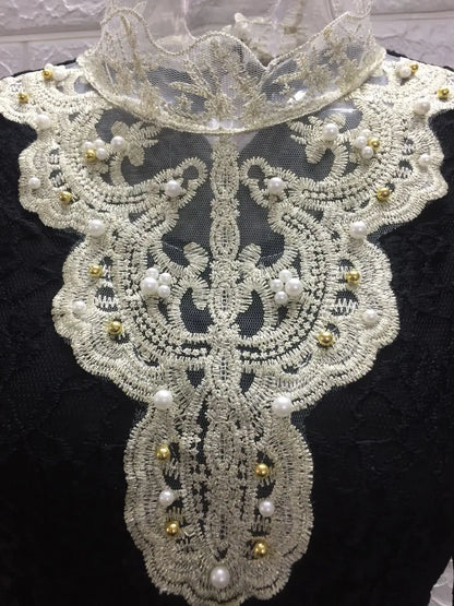 Women T Shirts Vintage Spring Winter Tees Autumn Lace Beads Hole Sexy Tops Warm Blouse Top Casual Full Long Sleeve Shirt