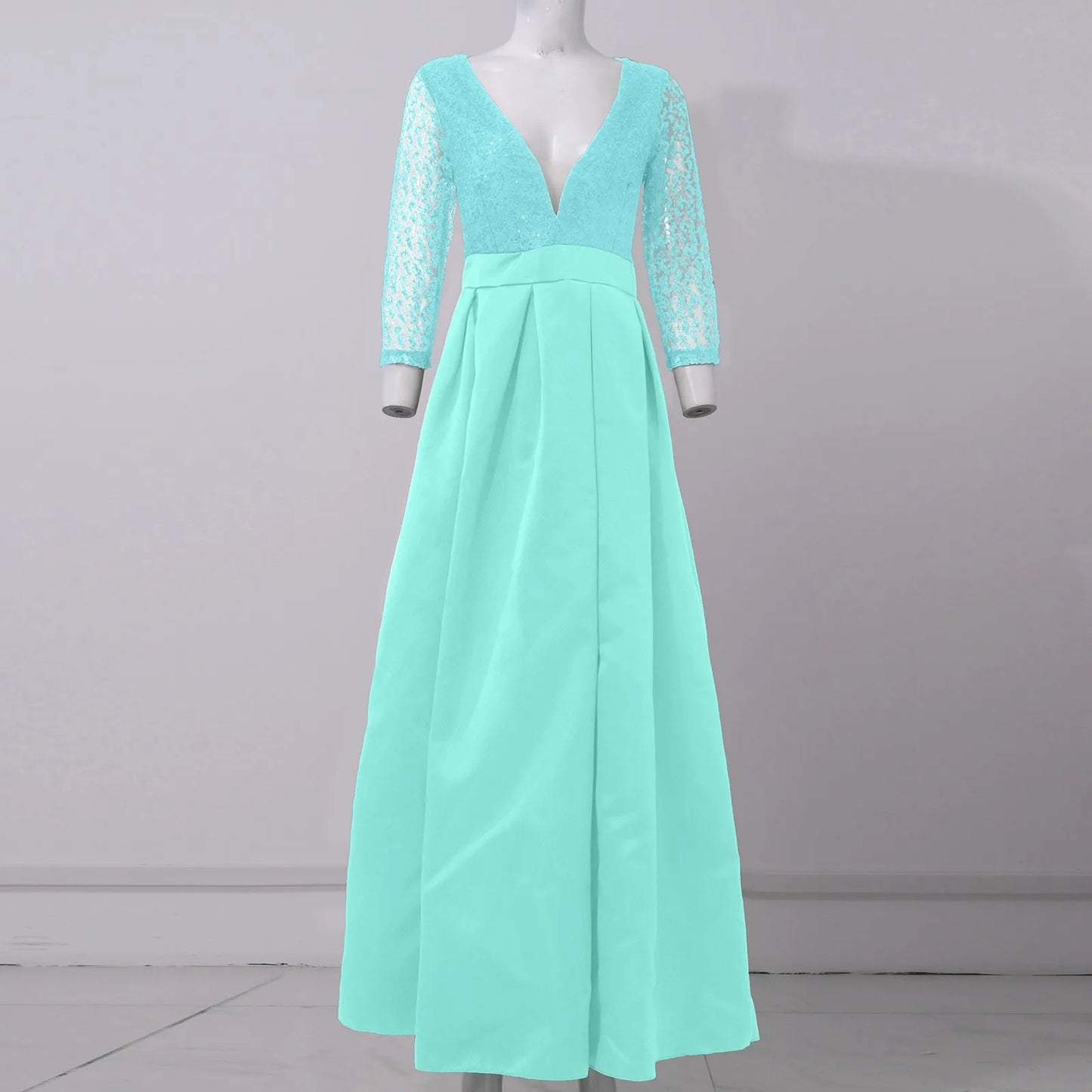 Women'S Elegant Evening Dresses Women'S Fashionable Long Dresses Trailing Evening Dresses Solid Color Floor-Length Dresses