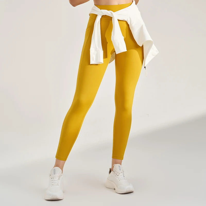 Women's High Waist Yoga Pants Peach Butt Stretch Leggings Outdoor Quick Dry Sweatpants Running Fitness No Trace Pants