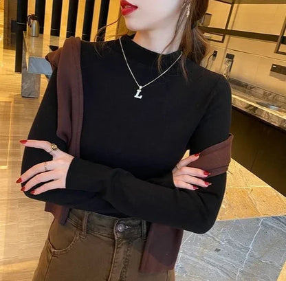 Tops Woman Trending Clothing Polyester Long Sleeve T Shirt for Women Autumn Winter Korean Reviews Many Clothes Emo Cheap Style