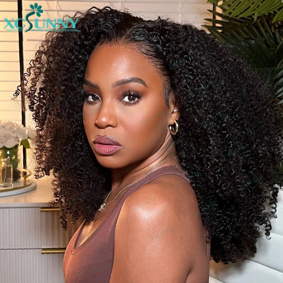 Kinky Curly Human Bundles Double Drawn Burmese Kinky Curly Weave Human Hair Weft Hair Extensions For Black Women