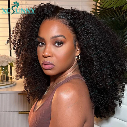 Kinky Curly Human Bundles Double Drawn Burmese Kinky Curly Weave Human Hair Weft Hair Extensions For Black Women