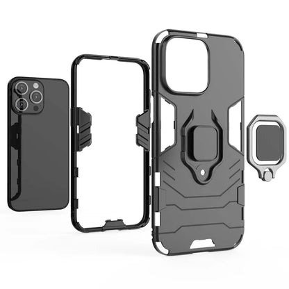 Shockproof Armor Case For iPhone 14 15 Pro Max Cover Holder Back Coque for iphone 11 12 13 Mini 7 8 Plus X XR XS Phone Cases