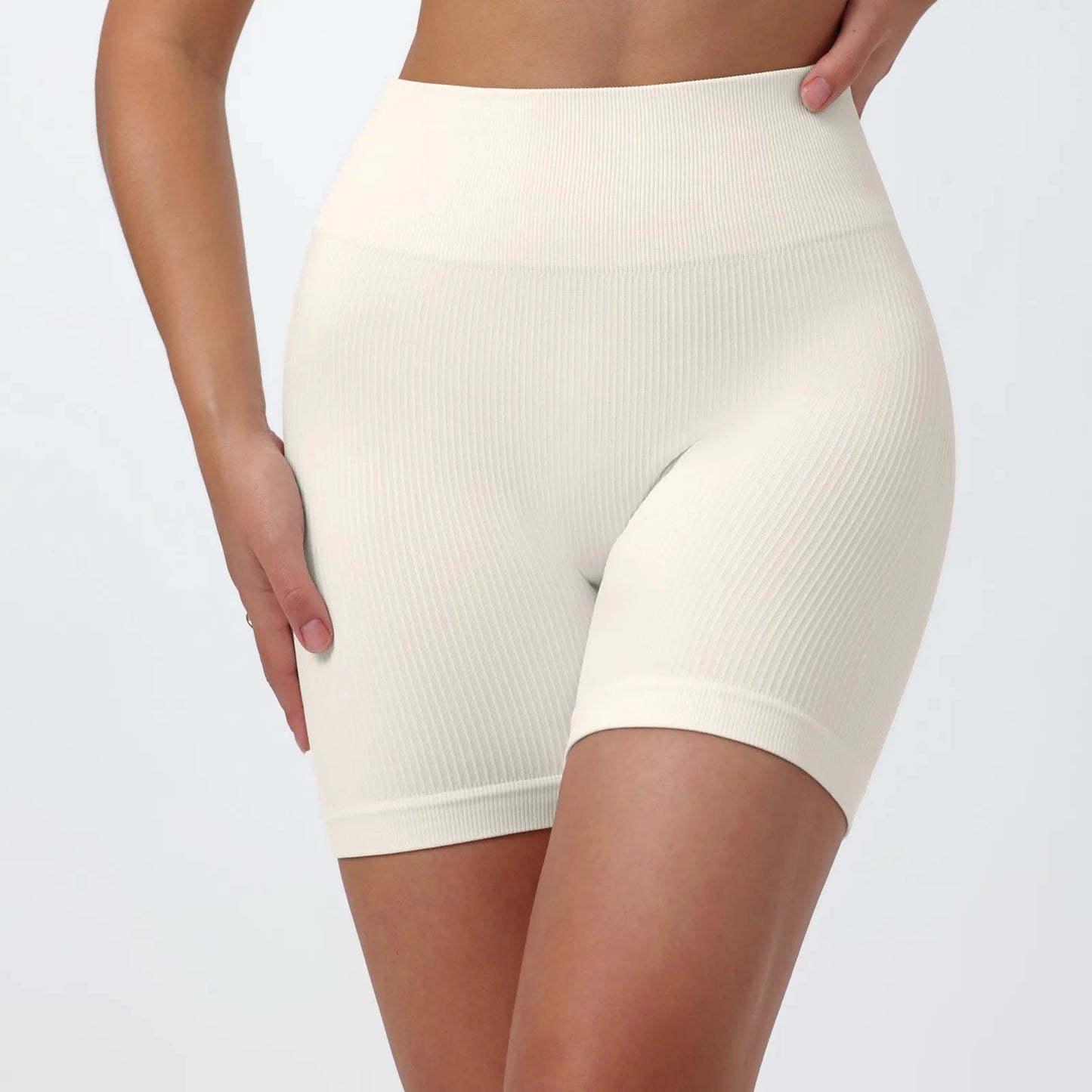 Women's Summer Loose Solid Color Yoga Pants Comfy Workout Pants Slim Female High Elastic Waist Skinny Yoga Running Sporty Shorts