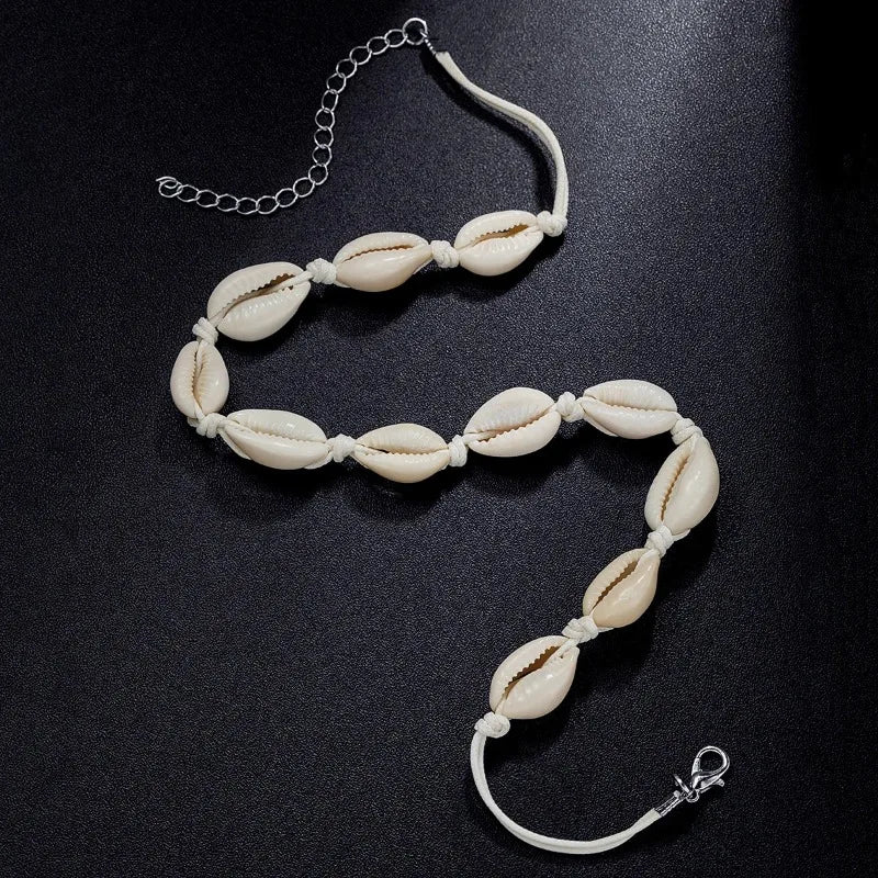 Classic Fashion Shell Beaded Necklace Women's Simple Personalized Handicrafts Gift Clothing Accessories collares para mujer