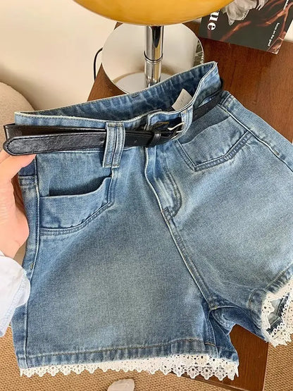 Women's Jeans for Woman Casual Retro American Style Hottie Summer Shorts Women's Denim Baggy Jeans Y2k Jorts Coquette Pants Jean