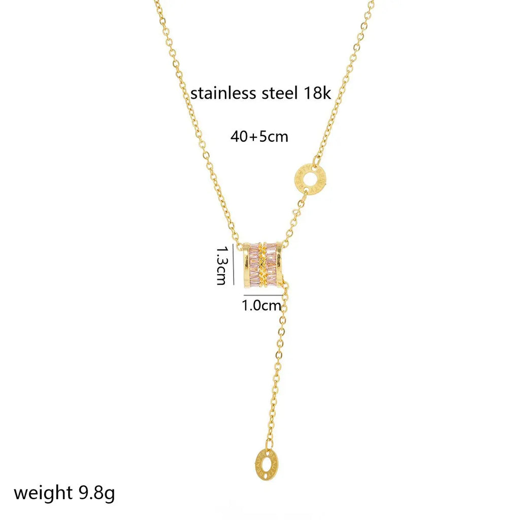 The new large-waist necklace is a high-end and versatile accessory for women with a light luxury and niche design