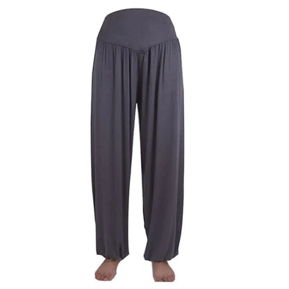 Women's Comfy Harem Yoga Loose Long Pants Belly Dance Boho Sports Wide Trousers Bloomers Dancewear Lady Sweatpants Harlan Pants
