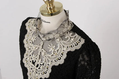 Women T Shirts Vintage Spring Winter Tees Autumn Lace Beads Hole Sexy Tops Warm Blouse Top Casual Full Long Sleeve Shirt