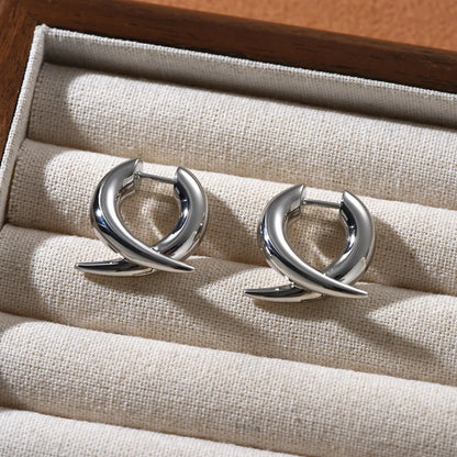 European American Fashion Brass S925 Silver Detachable Trendy Women's Earrings Suitable for Wedding Party Gifts