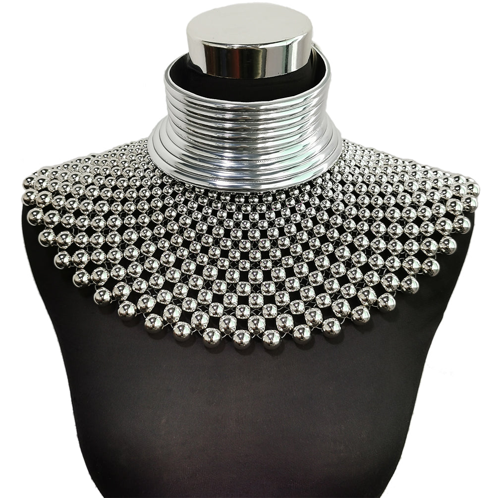 Indian Necklaces for Women Brand African Jewelry Handmade Beaded Statement Collar Beads Choker Necklace Wedding Dress