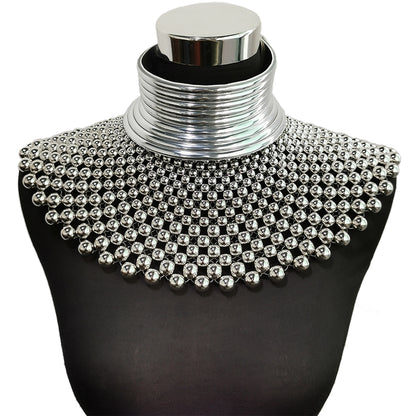 Indian Necklaces for Women Brand African Jewelry Handmade Beaded Statement Collar Beads Choker Necklace Wedding Dress