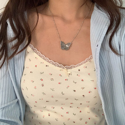 Women Tops Summer Girls Tops Short Slim Lace Sweet Print Crop Top Ladies Bottoming Cute Tops Top Mujer Top Femme