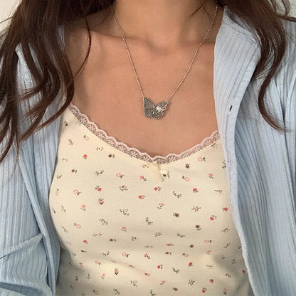 Women Tops Summer Girls Tops Short Slim Lace Sweet Print Crop Top Ladies Bottoming Cute Tops Top Mujer Top Femme