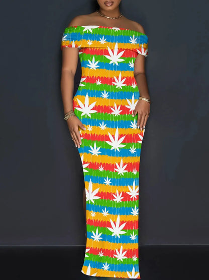 Dress for Women Sexy Dresses Woman Off-Shoulder Maxi Dresses Bodycon Short Sleeves Plus Size Sun Dresses