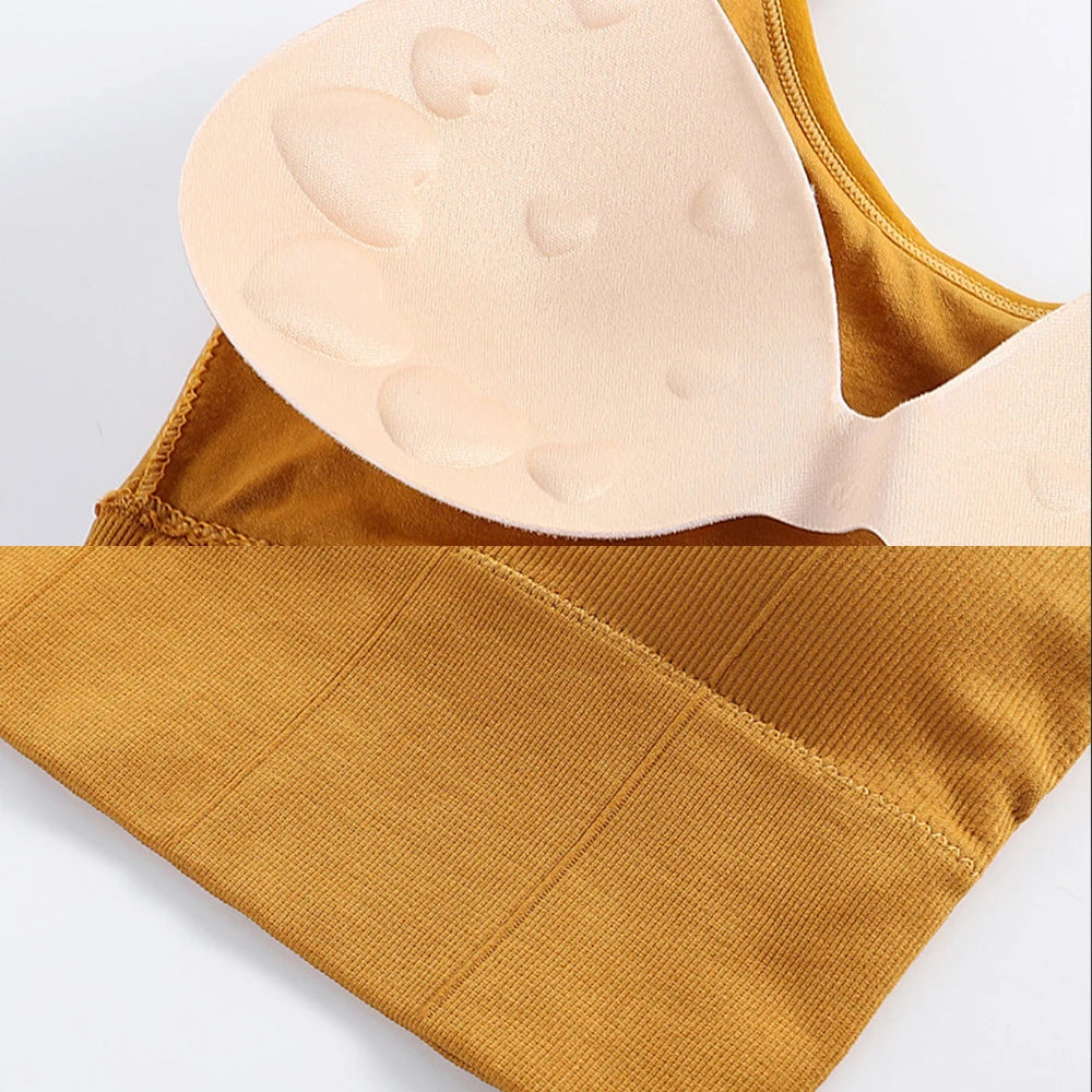 Women Sexy Tops Tube Push Up Bra Female Streetwear Sleeveless Camis Seamless Sport Lingerie Tee Crop Top Bandeau Top Tanks