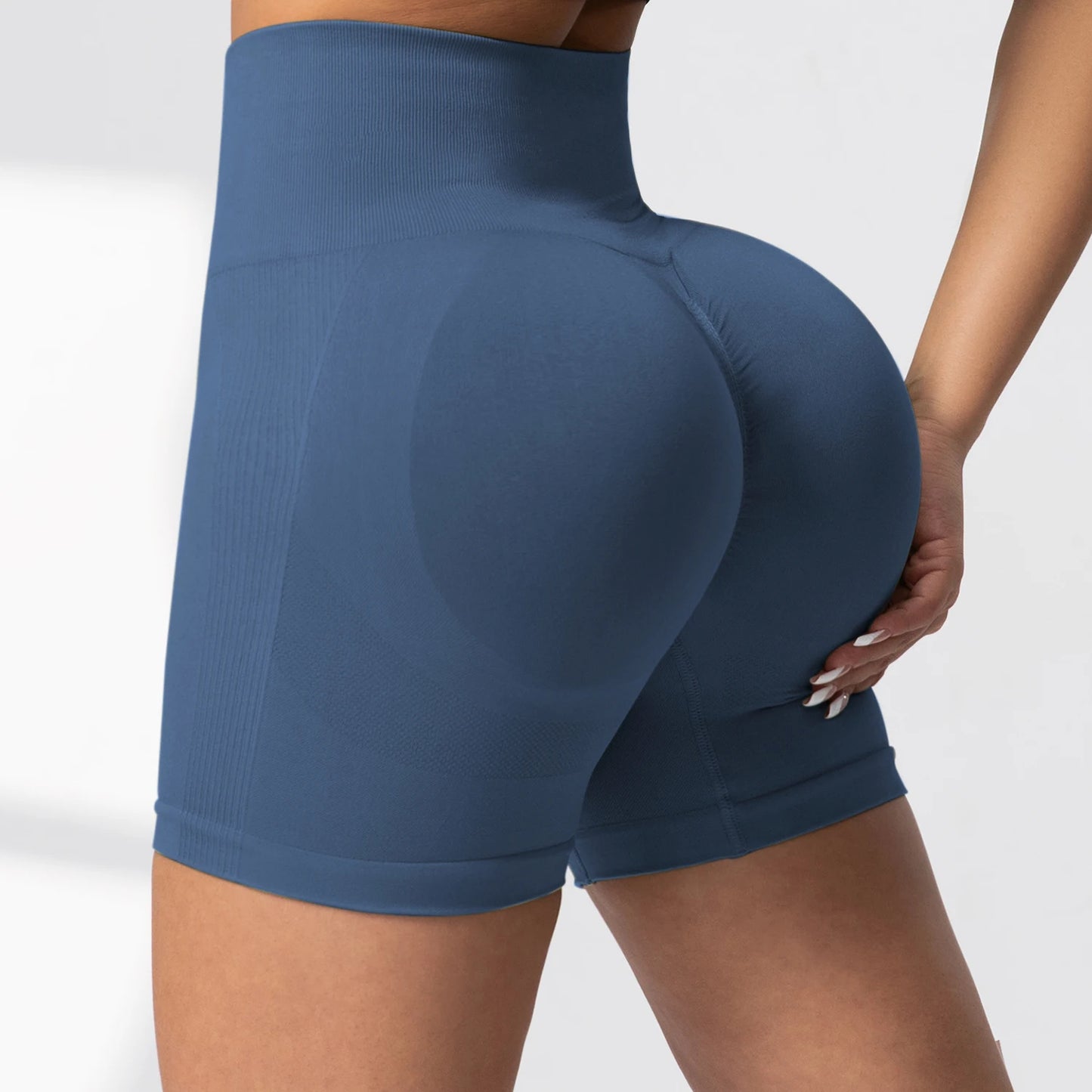 Women Yoga Shorts Legging High Waist Workout Shorts Fitness  Lift Butt Fitness Ladies Gym Running Short Pants Sportswear