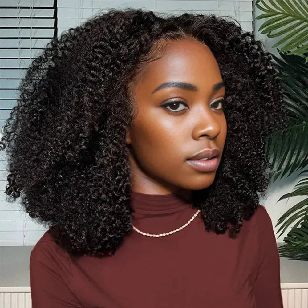 Brazilian Afro Kinky Curly Human Hair Bundles 4b 4c Afro kinky Bulk Human Hair Weave Bundle Deal Hair Extensions Wholesale