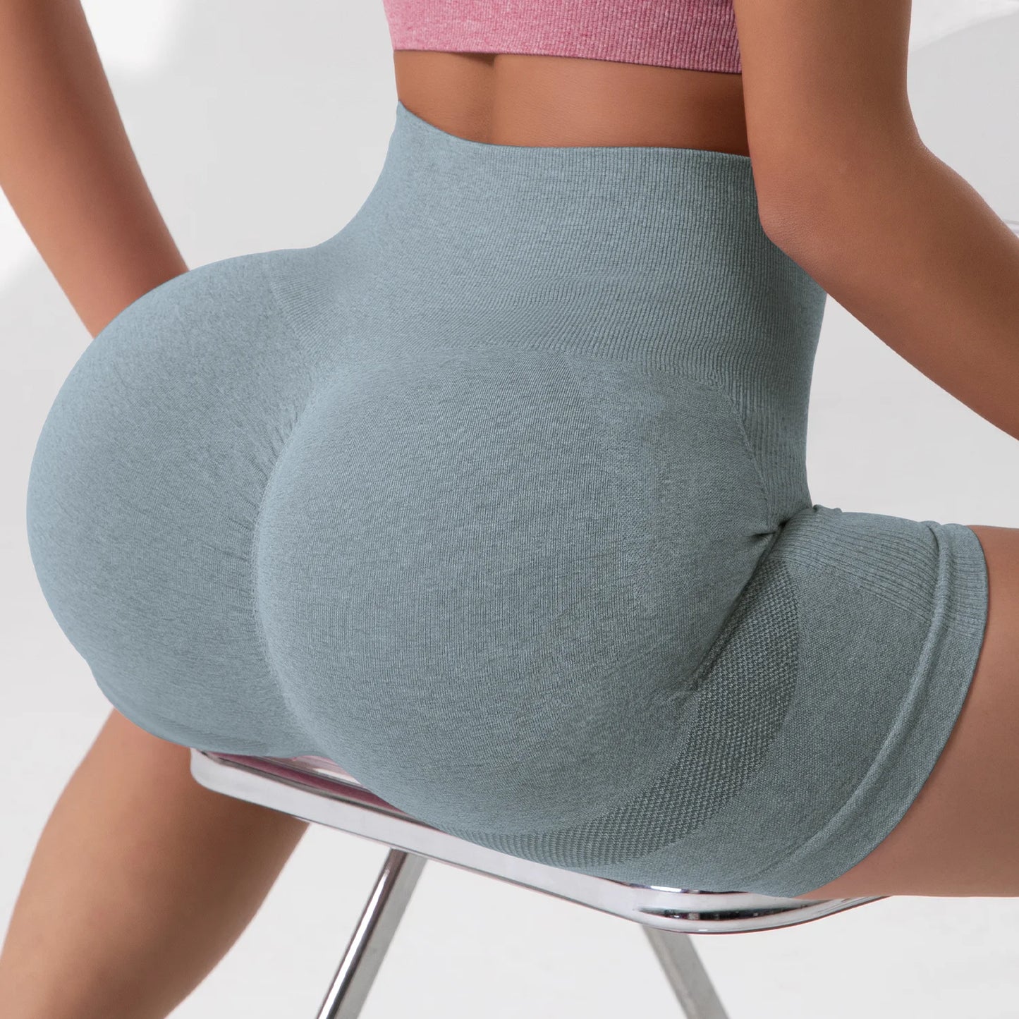 Women Yoga Shorts Legging High Waist Workout Shorts Fitness  Lift Butt Fitness Ladies Gym Running Short Pants Sportswear