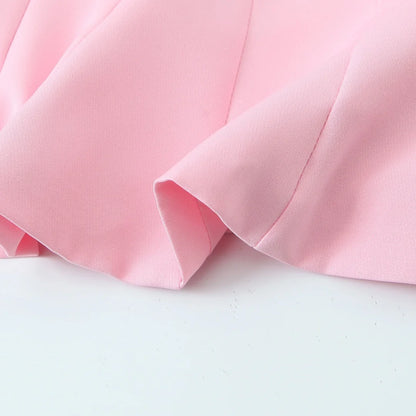 TRAF Top for Women Fashion Summer Short Skirt Hem Bow Sleeveless O-neck Blouse Street Clothing Vest Tank Chic Ladies Tops Mujer