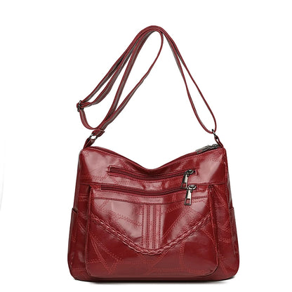 Light Women's Bags for Mom Multi-pocket Design Ladies Crossbody Shoulder Bags Vintage Pu Leather Purses and Handbags Sac A Main