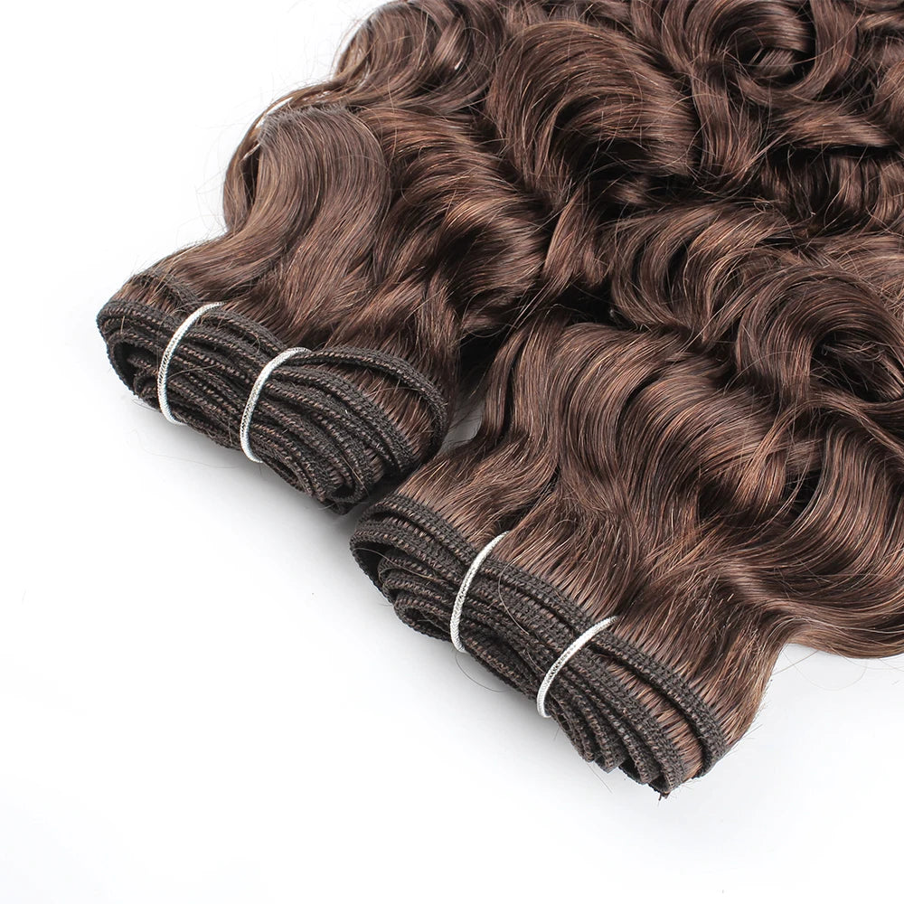 Human Hair Bundles Water Wave#2 #4 Bundles Indian Hair Weave Cruly Bundles Human Hair Extension 10 To 26 Inch