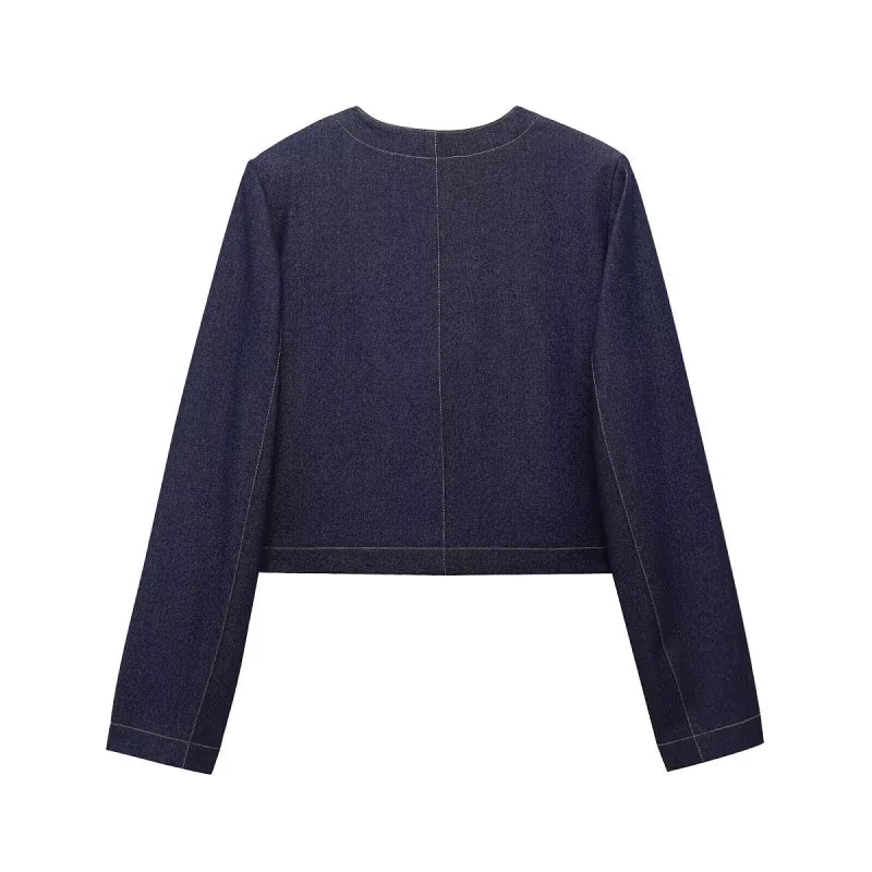 MUJER Women's Jeans Sets Woman Outfits Blue Baggy Jeans Woman High Waist Jeans for Women Suits Streetwear Jackets Denim Outfits