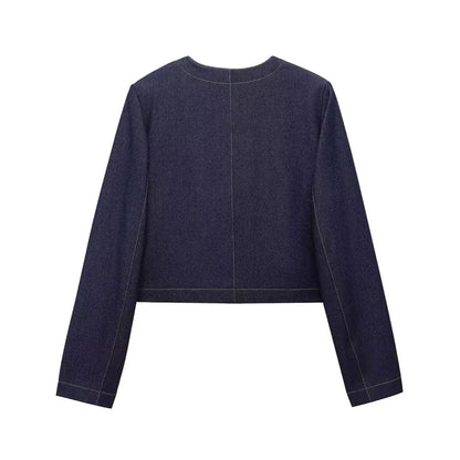 MUJER Women's Jeans Sets Woman Outfits Blue Baggy Jeans Woman High Waist Jeans for Women Suits Streetwear Jackets Denim Outfits