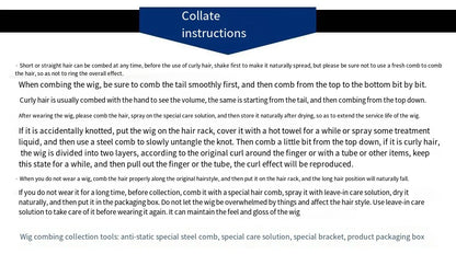 Wig woman air bangs long hair big waves dyed synthetic fiber high temperature silk full head set selling long curly hair