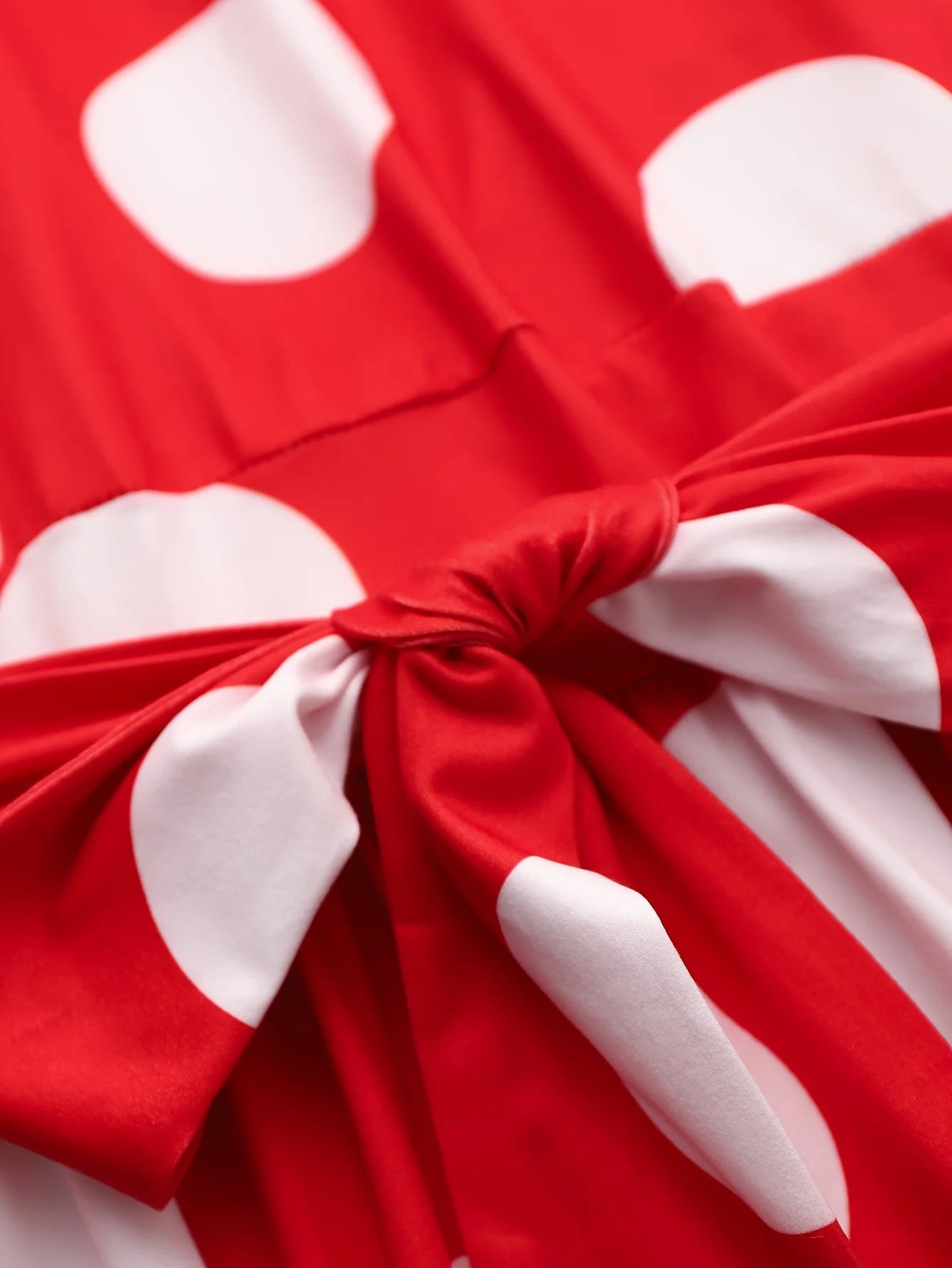 Casual Dresses Elegant Women Long Dress Sleeve Female Robe Bow Knot Polka Dots Girl's Vestidos Lady's Maxi Dresses