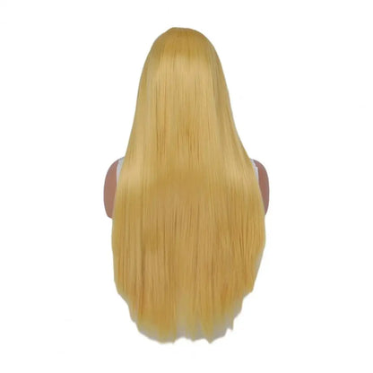 I's a wig Synthetic Blonde Wigs Long Straight Wigs with Bangs for White Black Women Red Pink Black Brown Daily Use Cosplay Wigs