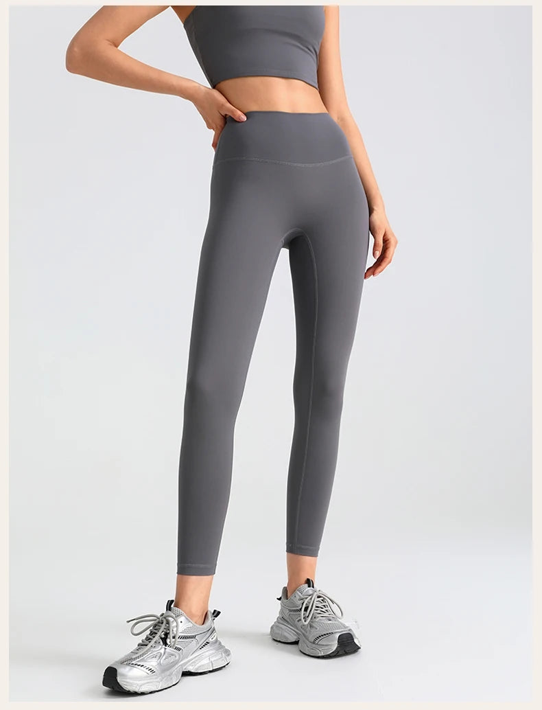 Women's Yoga Pants Gym Leggings Lady's Girl Fitness Soft touch Tights High Waist Elastic Breathable No T Line Sports Pants