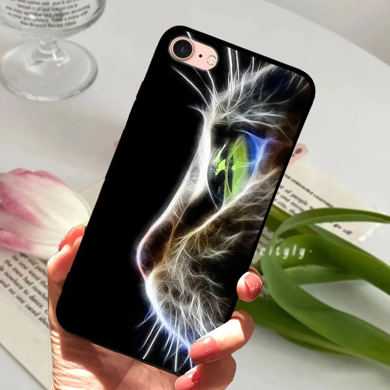 For iPhone 6S 6 Case Silicone Soft Back Phone Cover For iPhone 7 7Plus 6 6S Plus Silicon Cases For iPhone 8 8 Plus Fundas Bumper