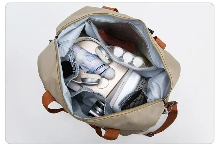 Fashion Travel Bags For Women Large Capacity Men's Sports bag Waterproof Female Messenger Bag Dry And Wet Dropshipping