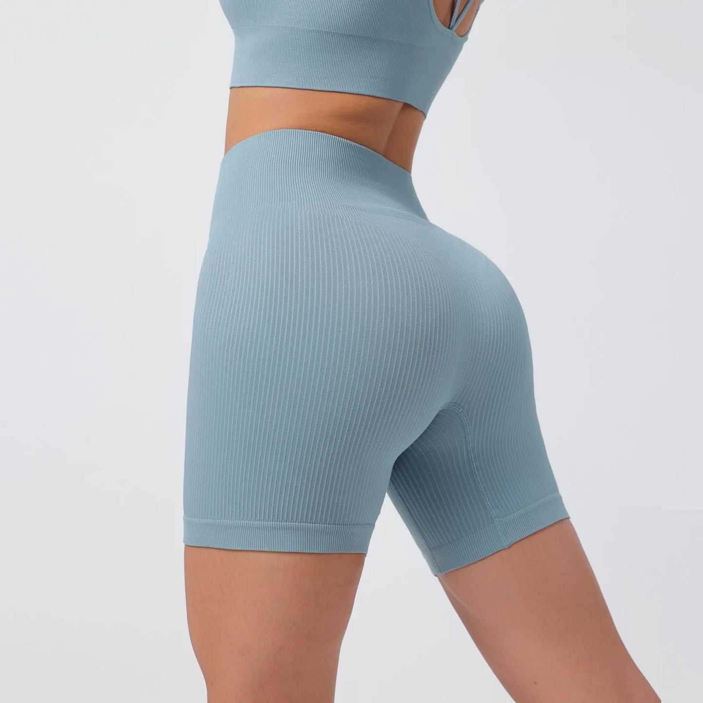 Women's Summer Loose Solid Color Yoga Pants Comfy Workout Pants Slim Female High Elastic Waist Skinny Yoga Running Sporty Shorts