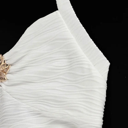 Women's Vest Top New Solid Sexy Summer Streetwear Fashion Halter Tank Casual Slim Elegant Female Versatile Knitted Tank Clothing