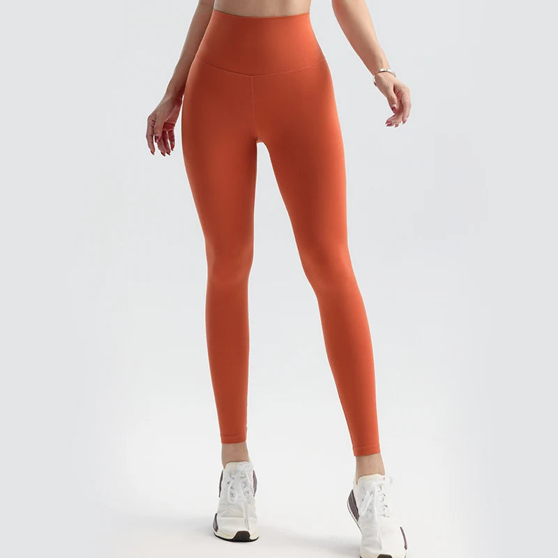 Solid Color Yoga Pants Pants Women's Gym Pants Quick Dry Breathable Leggings Outdoor Cycling Pants