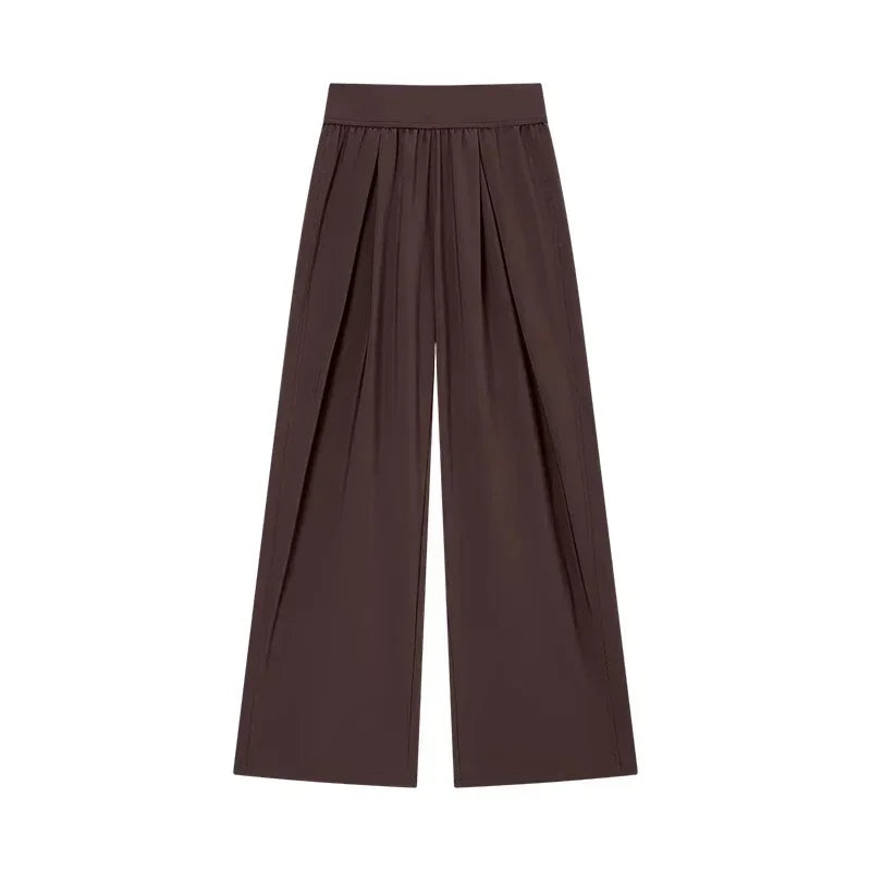 New Yoga Pants Women Loose Wide Leg High Waist Fitness Quick Dry Running Sweatpants