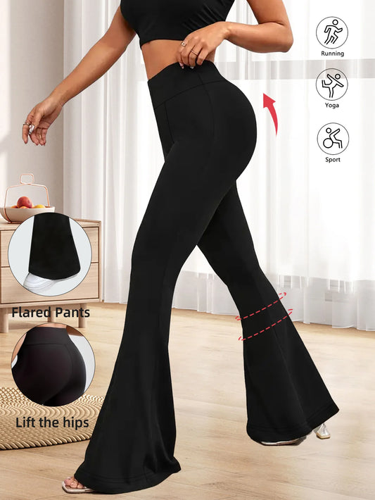 Women's Yoga Pants Summer  High Waist  Flared Trousers  Tummy Control Workout Leggings  Hot  Sales Pants for Women